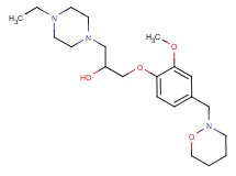 1-(4-ethyl-1-piperazinyl)-3-[2-methoxy-4-(1,2-oxazinan-2-ylmethyl)phenoxy]-2-propanol