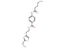 N-[2-(2-ethyl-1,3-thiazol-4-yl)ethyl]-4-(pentanoylamino)benzamide