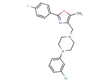 1-(3-chlorophenyl)-4-{[2-(4-fluorophenyl)-5-methyl-1,3-oxazol-4-yl]methyl}piperazine