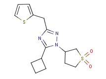 5-cyclobutyl-1-(1,1-dioxidotetrahydro-3-thienyl)-3-(2-thienylmethyl)-1H-1,2,4-triazole