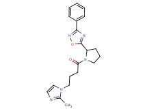 5-{1-[4-(2-methyl-1H-imidazol-1-yl)butanoyl]-2-pyrrolidinyl}-3-phenyl-1,2,4-oxadiazole