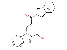 (1-{3-[(1R*,2R*,6S*,7S*)-4-azatricyclo[5.2.1.0~2,6~]dec-4-yl]-3-oxopropyl}-1H-benzimidazol-2-yl)methanol