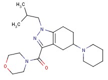 1-isobutyl-3-(4-morpholinylcarbonyl)-5-(1-piperidinyl)-4,5,6,7-tetrahydro-1H-indazole