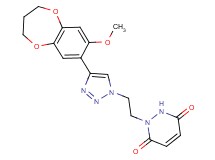 1-{2-[4-(8-methoxy-3,4-dihydro-2H-1,5-benzodioxepin-7-yl)-1H-1,2,3-triazol-1-yl]ethyl}-1,2-dihydropyridazine-3,6-dione