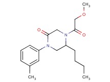 5-butyl-4-(methoxyacetyl)-1-(3-methylphenyl)-2-piperazinone