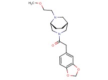 (1R*,5R*)-3-(1,3-benzodioxol-5-ylacetyl)-6-(2-methoxyethyl)-3,6-diazabicyclo[3.2.2]nonane