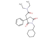 2-[1-(cyclohexylmethyl)-2,5-dioxo-3-phenyl-3-pyrrolidinyl]-N,N-diethylacetamide