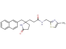 N-[(4-methyl-1,3-thiazol-2-yl)methyl]-3-[2-(2-naphthylmethyl)-5-oxo-2-pyrrolidinyl]propanamide