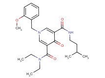 N,N-diethyl-1-(2-methoxybenzyl)-N'-(3-methylbutyl)-4-oxo-1,4-dihydro-3,5-pyridinedicarboxamide