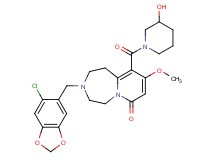3-[(6-chloro-1,3-benzodioxol-5-yl)methyl]-10-[(3-hydroxy-1-piperidinyl)carbonyl]-9-methoxy-2,3,4,5-tetrahydropyrido[1,2-d][1,4]diazepin-7(1H)-one