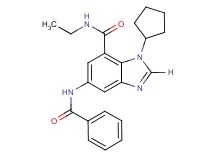5-(benzoylamino)-1-cyclopentyl-N-ethyl-1H-benzimidazole-7-carboxamide