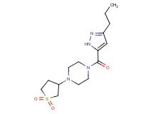 1-(1,1-dioxidotetrahydro-3-thienyl)-4-[(3-propyl-1H-pyrazol-5-yl)carbonyl]piperazine