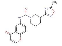 3-(5-methyl-1,2,4-oxadiazol-3-yl)-N-(4-oxo-4H-chromen-6-yl)piperidine-1-carboxamide