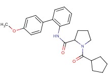 1-(cyclopentylcarbonyl)-N-(4'-methoxy-2-biphenylyl)prolinamide