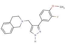 2-{[3-(3-fluoro-4-methoxyphenyl)-1H-pyrazol-4-yl]methyl}-1,2,3,4-tetrahydroisoquinoline