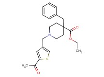 ethyl 1-[(5-acetyl-3-thienyl)methyl]-4-benzyl-4-piperidinecarboxylate