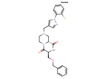 (3S,9aR)-3-[(benzyloxy)methyl]-8-{[1-(2-fluorophenyl)-1H-pyrazol-4-yl]methyl}tetrahydro-2H-pyrazino[1,2-a]pyrazine-1,4(3H,6H)-dione