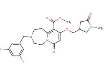methyl 3-(3,5-difluorobenzyl)-9-[(1-methyl-5-oxo-3-pyrrolidinyl)methoxy]-7-oxo-1,2,3,4,5,7-hexahydropyrido[1,2-d][1,4]diazepine-10-carboxylate
