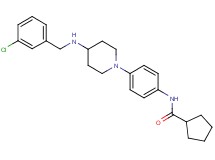N-(4-{4-[(3-chlorobenzyl)amino]-1-piperidinyl}phenyl)cyclopentanecarboxamide