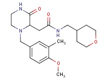 2-[1-(4-methoxy-3-methylbenzyl)-3-oxo-2-piperazinyl]-N-(tetrahydro-2H-pyran-4-ylmethyl)acetamide