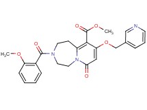 methyl 3-(2-methoxybenzoyl)-7-oxo-9-(3-pyridinylmethoxy)-1,2,3,4,5,7-hexahydropyrido[1,2-d][1,4]diazepine-10-carboxylate