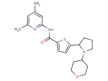 N-(4,6-dimethyl-2-pyridinyl)-5-[1-(tetrahydro-2H-pyran-4-yl)-2-pyrrolidinyl]-2-thiophenecarboxamide