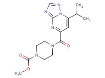 methyl 4-[(7-isopropyl[1,2,4]triazolo[1,5-a]pyrimidin-5-yl)carbonyl]-1-piperazinecarboxylate