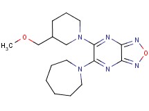 5-(1-azepanyl)-6-[3-(methoxymethyl)-1-piperidinyl][1,2,5]oxadiazolo[3,4-b]pyrazine