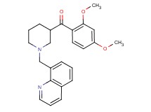 (2,4-dimethoxyphenyl)[1-(8-quinolinylmethyl)-3-piperidinyl]methanone