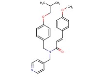 (2E)-N-(4-isobutoxybenzyl)-3-(4-methoxyphenyl)-N-(4-pyridinylmethyl)acrylamide