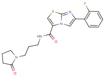 6-(2-fluorophenyl)-N-[3-(2-oxo-1-pyrrolidinyl)propyl]imidazo[2,1-b][1,3]thiazole-3-carboxamide