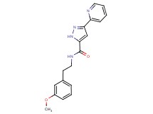 N-[2-(3-methoxyphenyl)ethyl]-3-pyridin-2-yl-1H-pyrazole-5-carboxamide