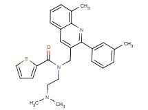 N-[2-(dimethylamino)ethyl]-N-{[8-methyl-2-(3-methylphenyl)-3-quinolinyl]methyl}-2-thiophenecarboxamide