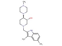 (3R*,4R*)-1-[(3,5-dimethyl-1H-indol-2-yl)methyl]-4-(4-methyl-1-piperazinyl)-3-piperidinol