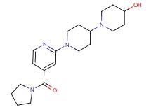 1'-[4-(1-pyrrolidinylcarbonyl)-2-pyridinyl]-1,4'-bipiperidin-4-ol