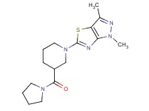 1,3-dimethyl-5-[3-(pyrrolidin-1-ylcarbonyl)piperidin-1-yl]-1H-pyrazolo[3,4-d][1,3]thiazole