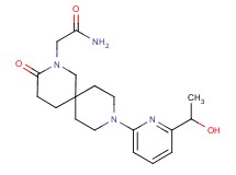 2-{9-[6-(1-hydroxyethyl)-2-pyridinyl]-3-oxo-2,9-diazaspiro[5.5]undec-2-yl}acetamide