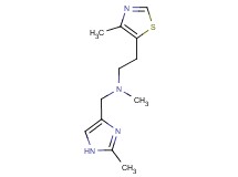 N-methyl-N-[(2-methyl-1H-imidazol-4-yl)methyl]-2-(4-methyl-1,3-thiazol-5-yl)ethanamine