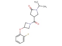 4-{[3-(2-fluorophenoxy)-1-azetidinyl]carbonyl}-1-isopropyl-2-pyrrolidinone