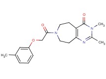 2,3-dimethyl-7-[(3-methylphenoxy)acetyl]-3,5,6,7,8,9-hexahydro-4H-pyrimido[4,5-d]azepin-4-one