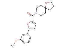8-[5-(3-methoxyphenyl)-2-furoyl]-1-oxa-8-azaspiro[4.5]decane