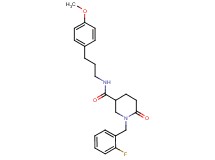 1-(2-fluorobenzyl)-N-[3-(4-methoxyphenyl)propyl]-6-oxo-3-piperidinecarboxamide