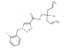 N-(2-allyl-2-hydroxy-4-penten-1-yl)-1-(2-fluorobenzyl)-1H-1,2,3-triazole-4-carboxamide
