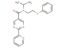 N-isopropyl-N-[2-(phenylthio)ethyl]-2-pyridin-2-ylpyrimidine-5-carboxamide