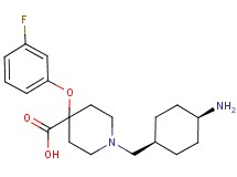 1-[(cis-4-aminocyclohexyl)methyl]-4-(3-fluorophenoxy)piperidine-4-carboxylic acid