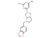4-[(3aS,6aS)-1-(1,3-benzodioxol-5-ylmethyl)hexahydropyrrolo[3,4-b]pyrrol-5(1H)-yl]-6-methylpyrimidin-2-amine