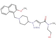 N-(2-hydroxyethyl)-1-{1-[(2-methoxy-1-naphthyl)methyl]-4-piperidinyl}-N-methyl-1H-1,2,3-triazole-4-carboxamide