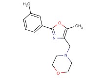 4-{[5-methyl-2-(3-methylphenyl)-1,3-oxazol-4-yl]methyl}morpholine