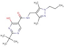 2-tert-butyl-N-[(3,5-dimethyl-1-propyl-1H-pyrazol-4-yl)methyl]-4-hydroxypyrimidine-5-carboxamide