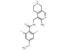 2,6-difluoro-4-methoxy-N-[(3-methyl-5,6,7,8-tetrahydro-2,7-naphthyridin-4-yl)methyl]benzamide